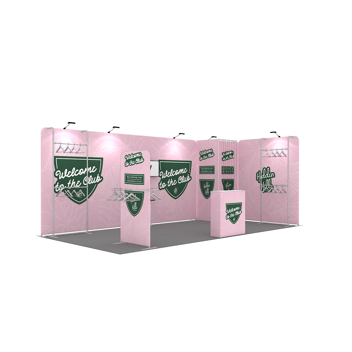 10x20ft Portable Custom Modular Aluminum Exhibition Booth